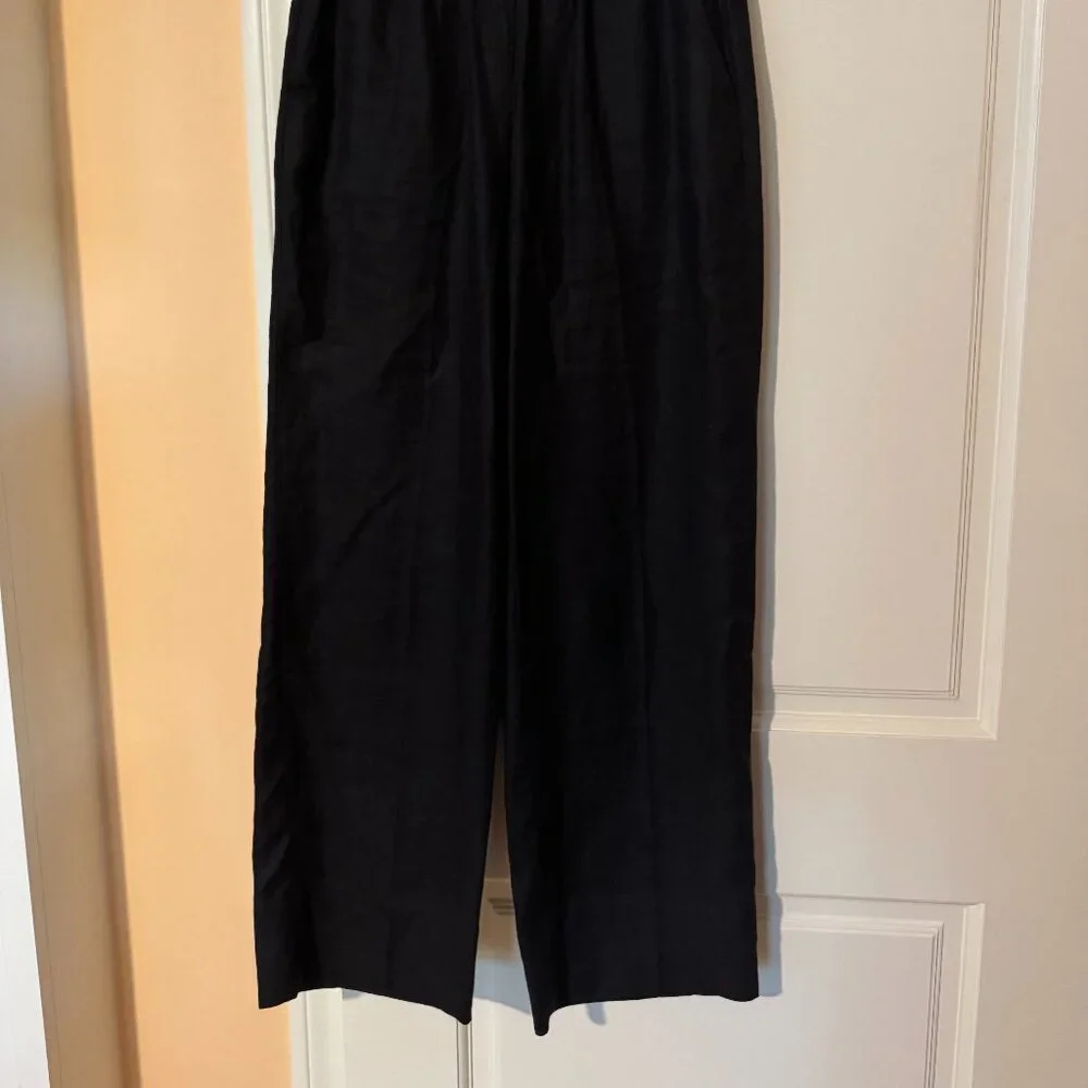 Everlane Easy Pants in Black Linen Size smail - Picture 6 of 6